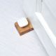Handmade White Ceramic Wooden Door Stopper